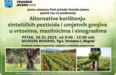 Predavanje “Alternative korištenju sintetičkih pesticida i umjetnih gnojiva u vrtovima, maslinicima i vinogradima”